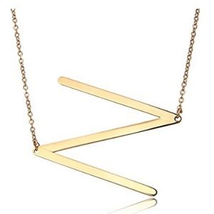3/$20 - Gold Letter N Monogram Necklace